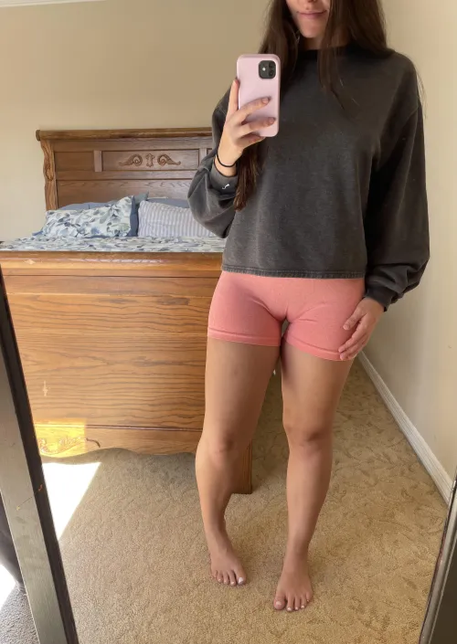 Gym shorts always riding up