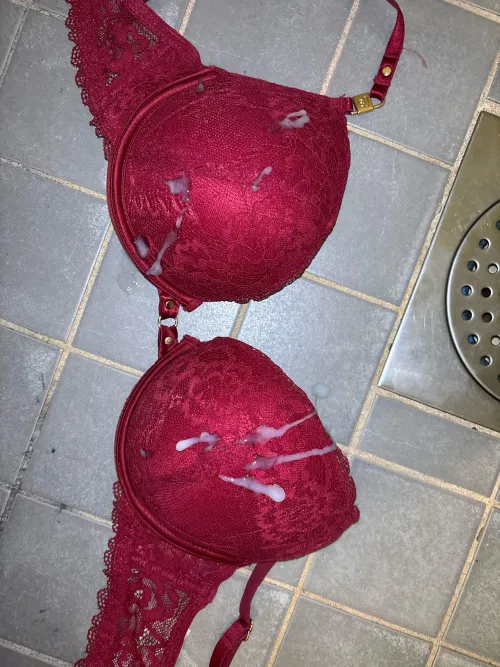 Had some fun with this red bra