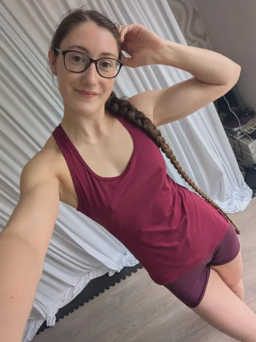 Hair gone wild with this epic braid and pokies pose