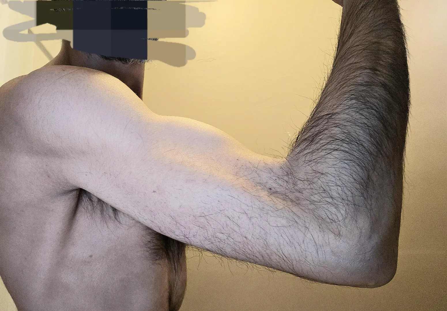 hairy forearm... and a lil muscle haha