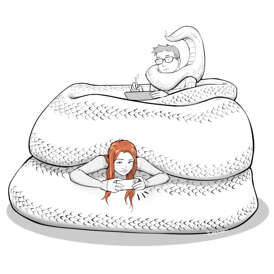 Hangout with the lamia gf (TChenArt)