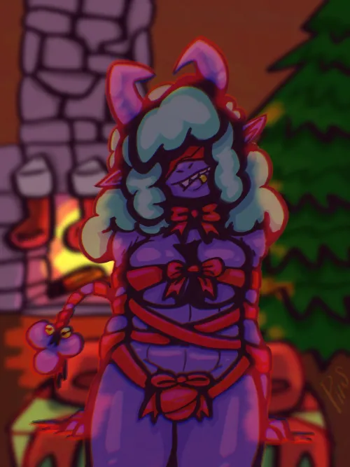 Happy Holidays and a Merry Christmas! Make sure to take your sweet time unwrapping and enjoying your gifts![My Art/Oc]