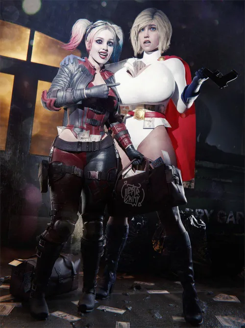 Harley Quinn & Power Girl (Rhyw)