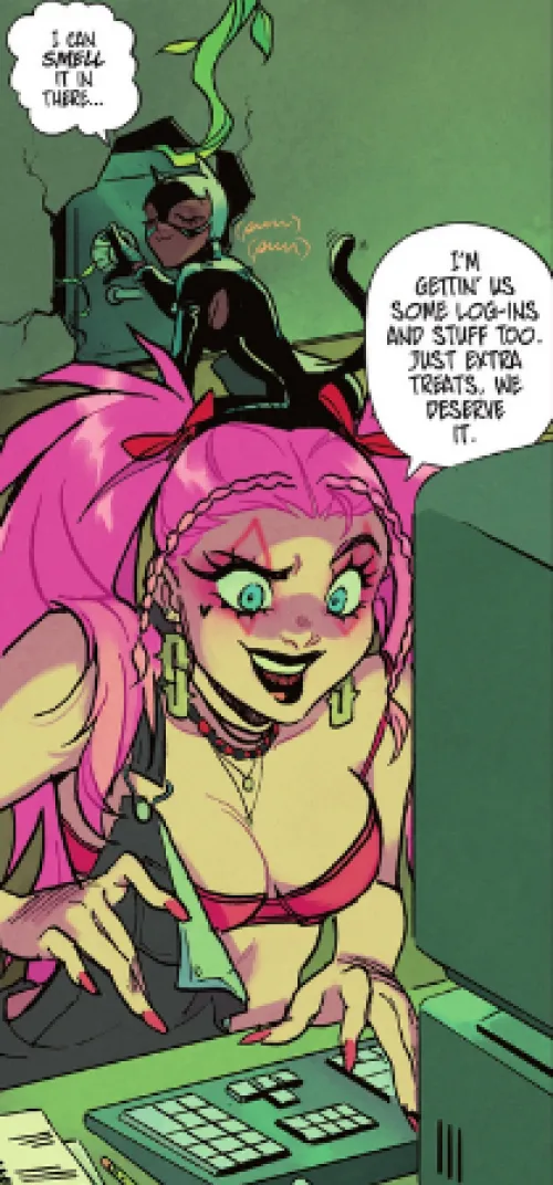 Harley's New Look (plus cute Selina in the bg) [Sirens: Love Hurts #1]
