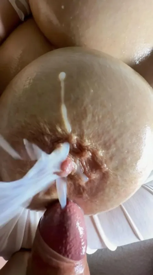 He is trying to get my nipple pregnant