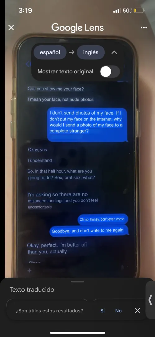 “He looks better than me.” I’m glad he has good self-esteem, at least. 