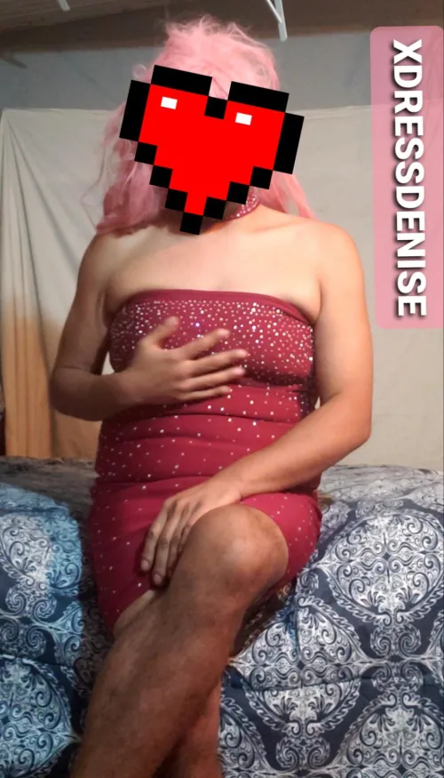 Heart pounding: sister's dress so close I can almost touch it. Twirl in the shadows? Or wait for your command?