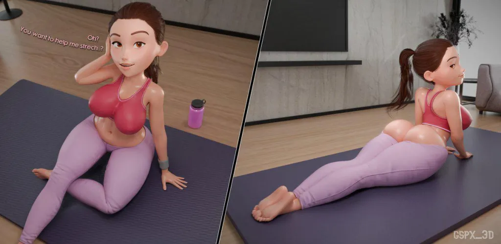 Helen At Yoga (GspX_3d) [Disney]
