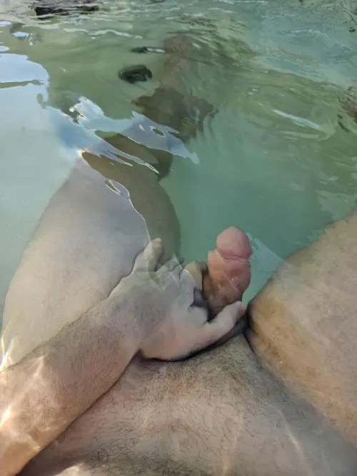 Herinnering naar lekker hard zijn in een public jacuzzi...