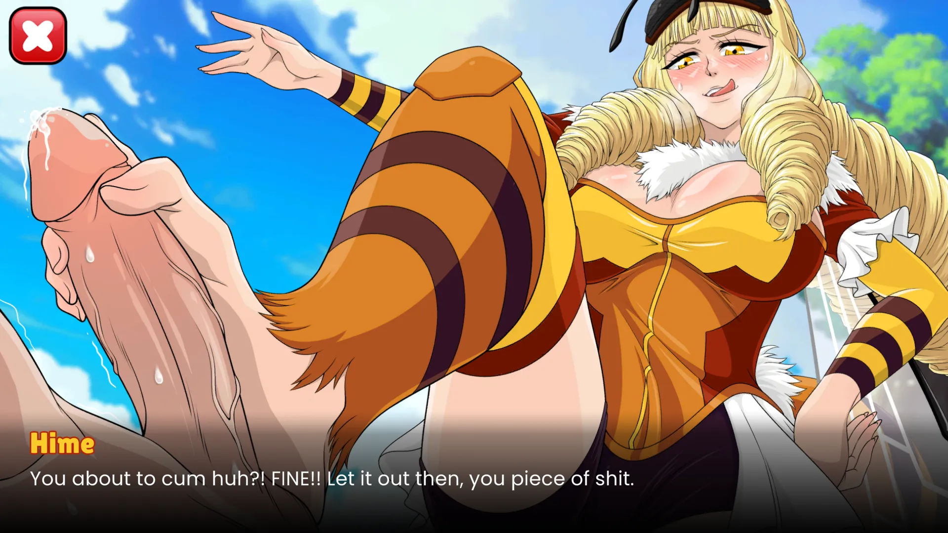 Hime, the bee girl. She's quite the character...