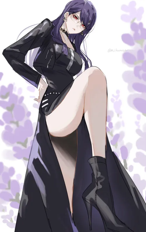 Hiruko looking down [The Hundred Line] (mikuroron)