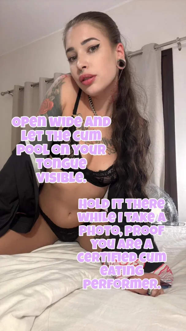 Hold my load, certified cum eater