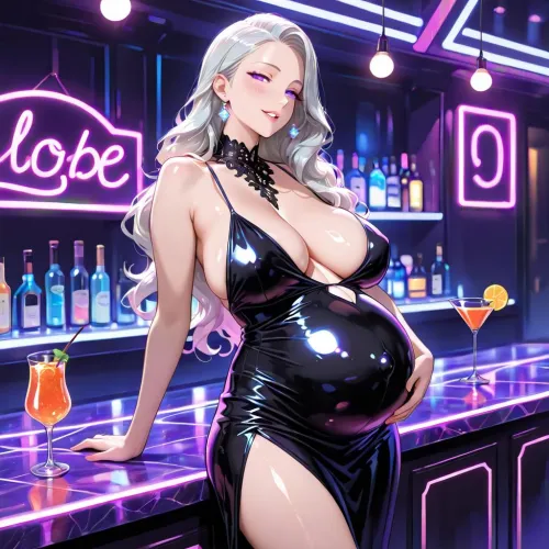 Horny Pregnant Club Fuck