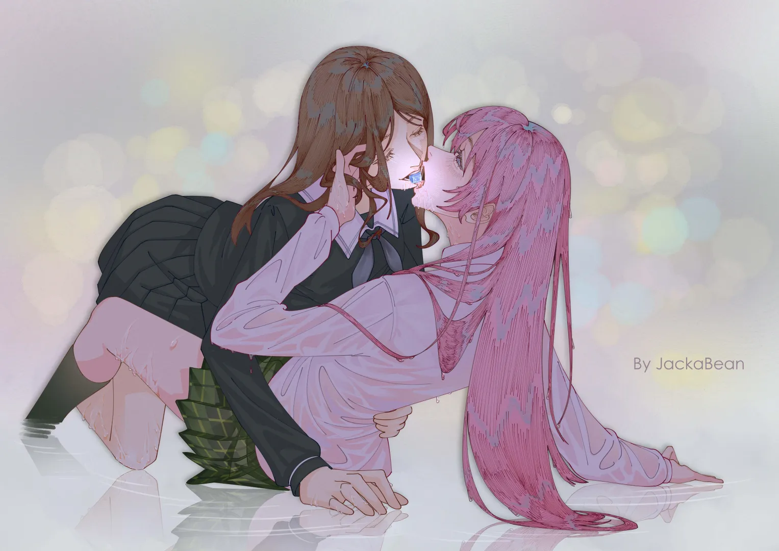Hot and cold Soyo and Anon [BanG Dream!] (JackaBean)