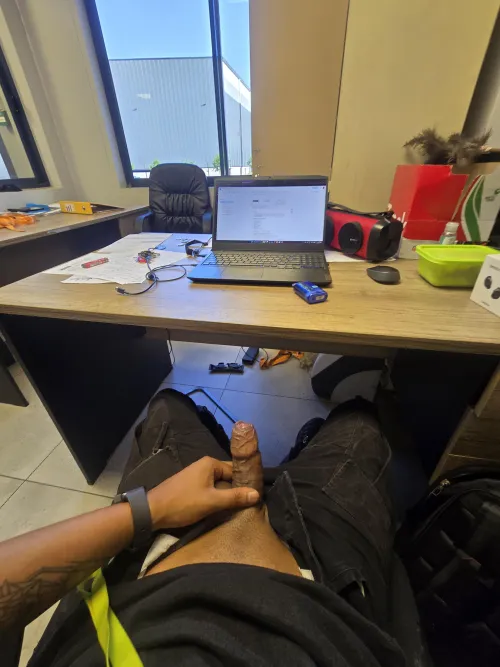 Hot day at work hoping to take all off next