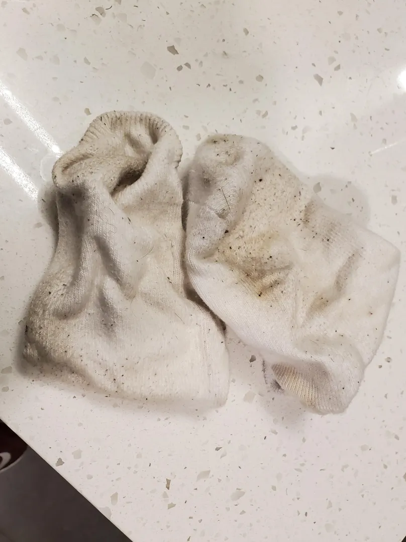 Hot off my feet. They're ripe.