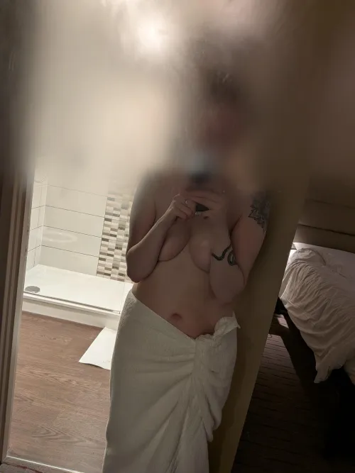 Hotel showers are always better