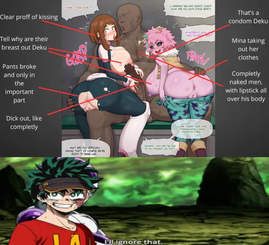 How did Deku didn't notice?