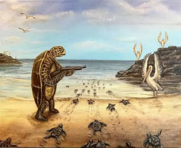 How I feel protecting Robin, Kylar, and Sydney from this wretched world.