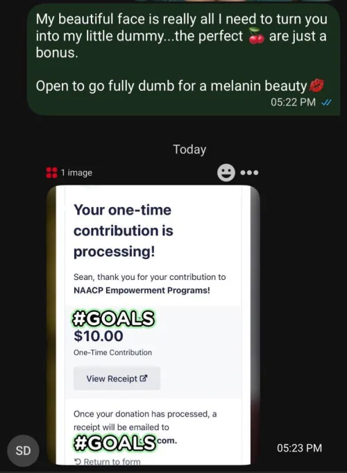 How I’ve been making white subs contribute this BHM! If you’re white…send $10-$100 to me and the NAACP.