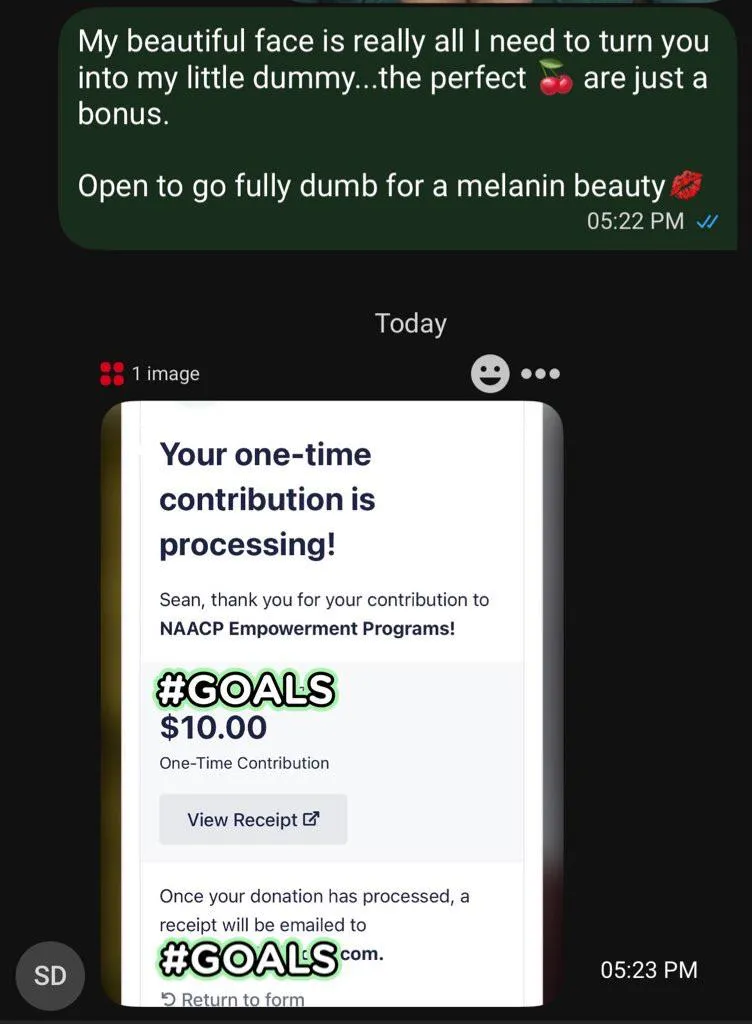 How I’ve been making white subs contribute this BHM! If you’re white…send $10-$100 to me and the NAACP.