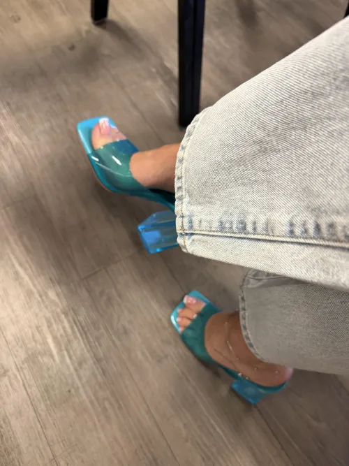 How often can you see beautiful heels in office?