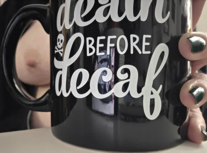 Hump day and a huge mug of deathwish, pray for me 