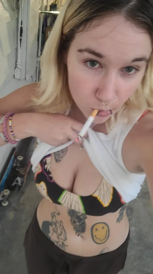 I always feel better with a cigarette in my mouth