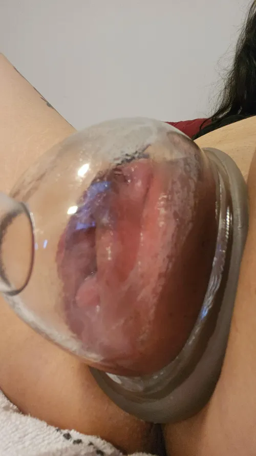 I always wish I could touch my pussy through the cup