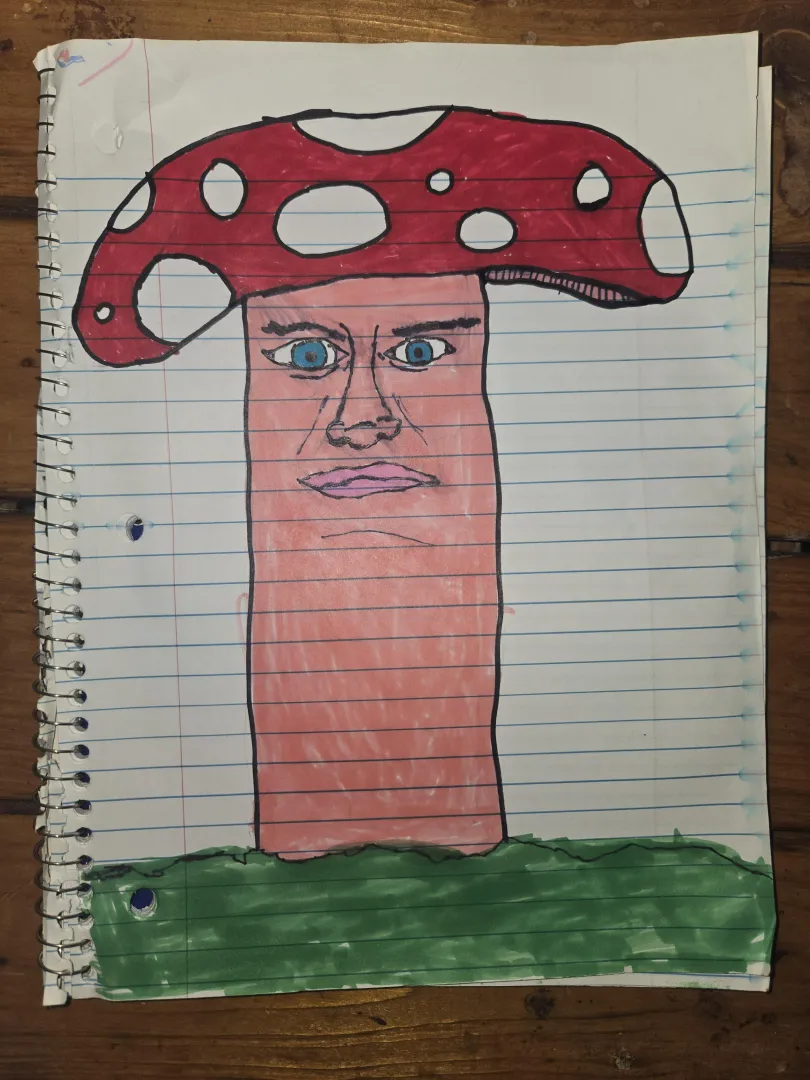 I call him the mushroom man