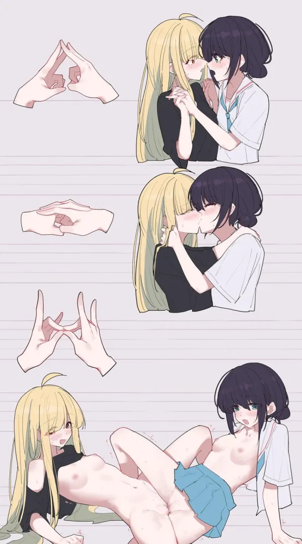 I can't play rock paper scissors with a pretty girl, it's always a tie :3