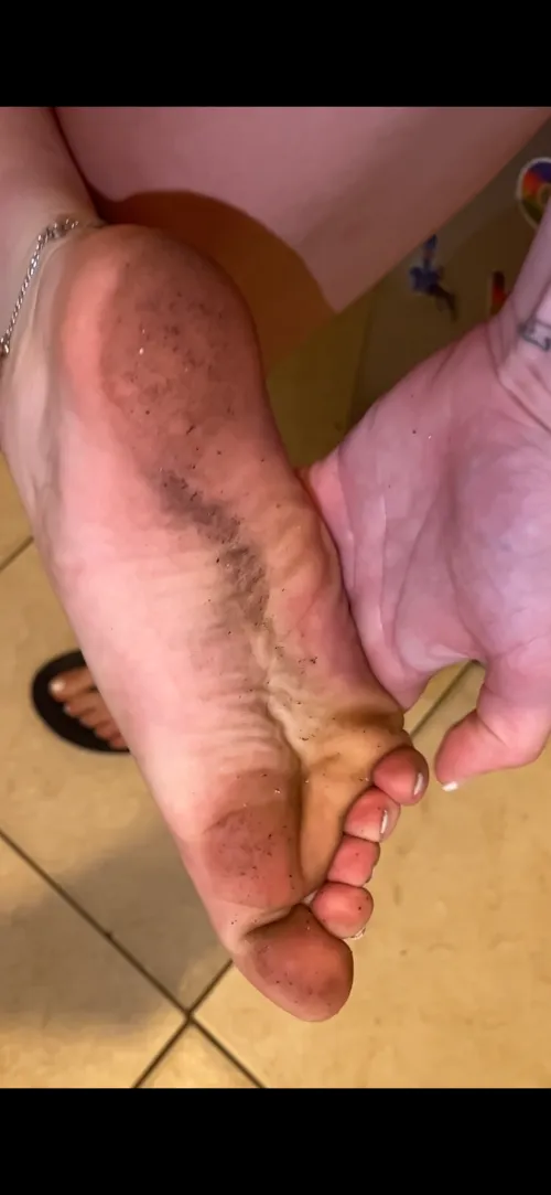 I cleaned the house….now…your cleaning my soles deal?