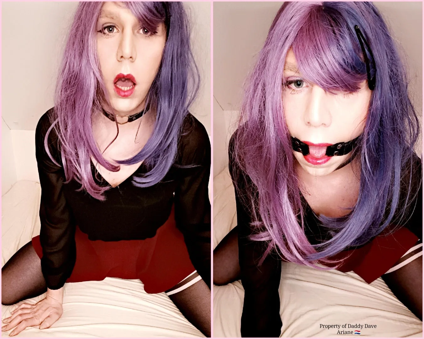 I do believe we would all enjoy having the the Harem's Dutch sissy wife Ariane around, preferably seen and not heard just tucked away in the corner, silent and waiting to be used 