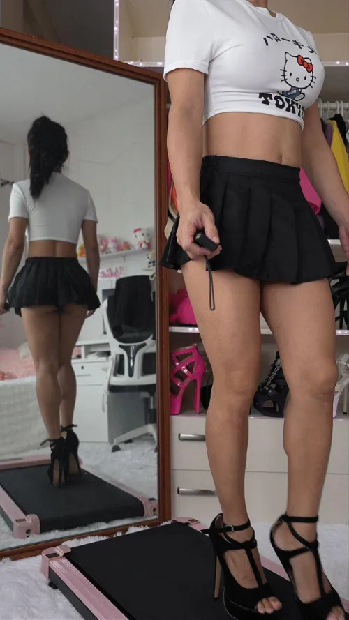 I do everything with high heels on