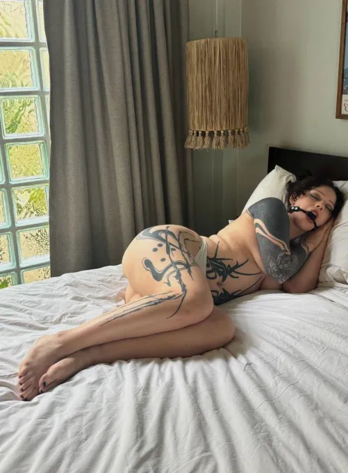 I don't know why, but I like to gag myself while I sleep