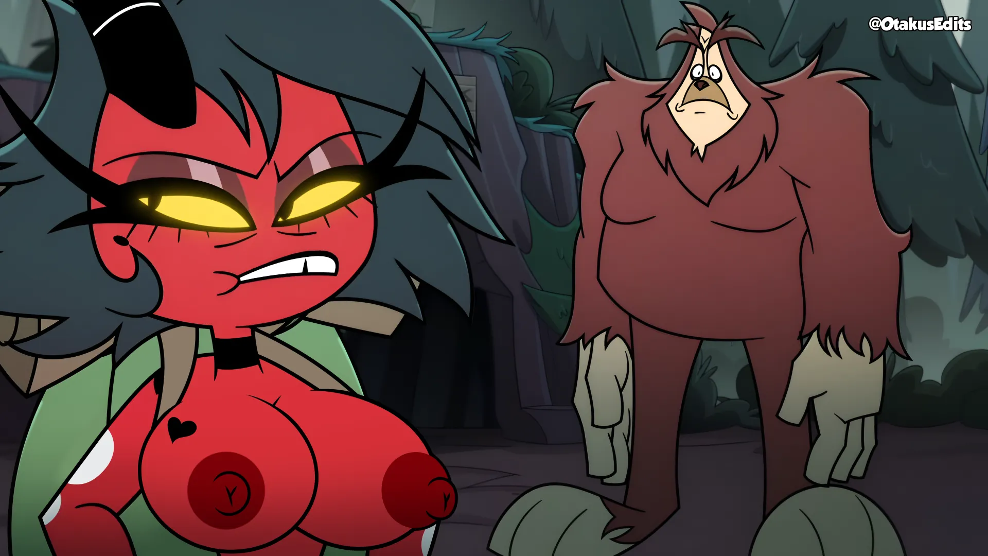 I don't think she likes going camping like this (OtakusEdits)