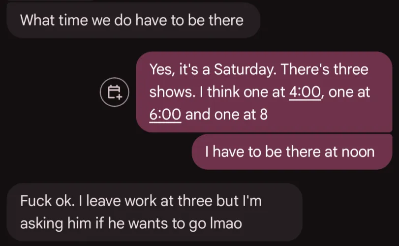 I encouraged my partner to invite a guy she chats with but never met to an event I'm working on Valentine's Day. I doubt she knows just how much fun I want her to have but I hope we're on the same page.