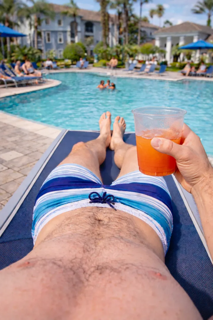 I enjoyed relaxing in the Florida sun today while you worked to earn my money.