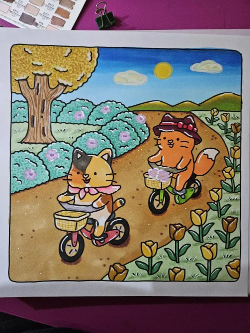 I finished my coloring