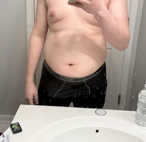 I just saw myself in the mirror