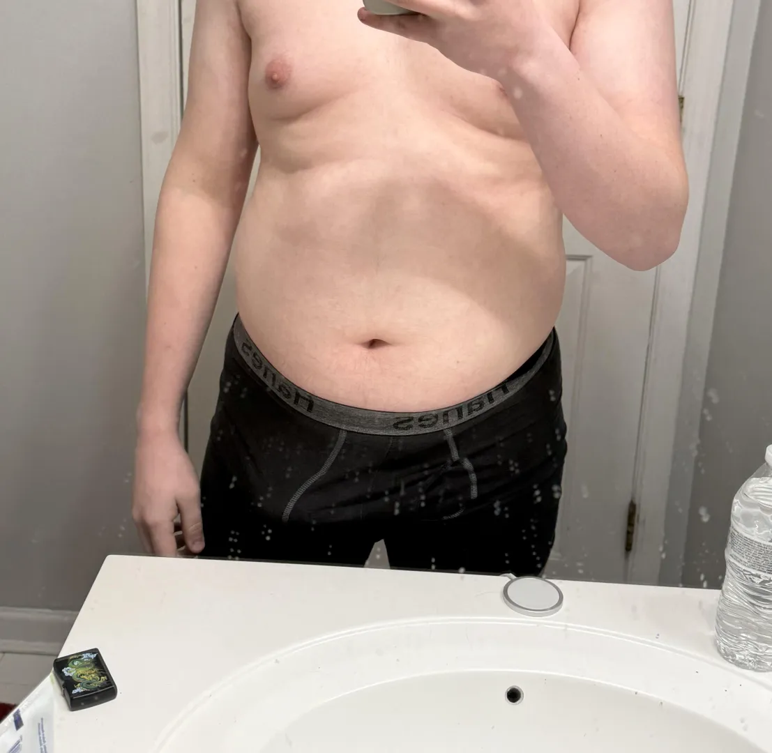 I just saw myself in the mirror