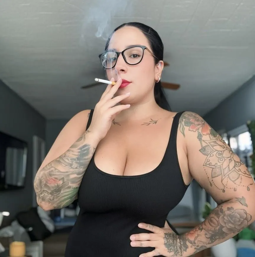 I light a cigarette slowly… I inhale deeply and exhale the smoke, looking straight at you. You know that every puff is for you.