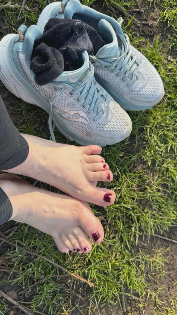 I like to get my feet out in the park