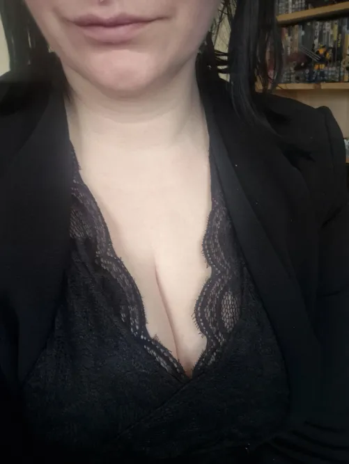 I love how good lace looks [f]raming my perfect milf tits