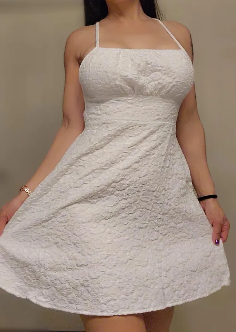 I love my new white sundress