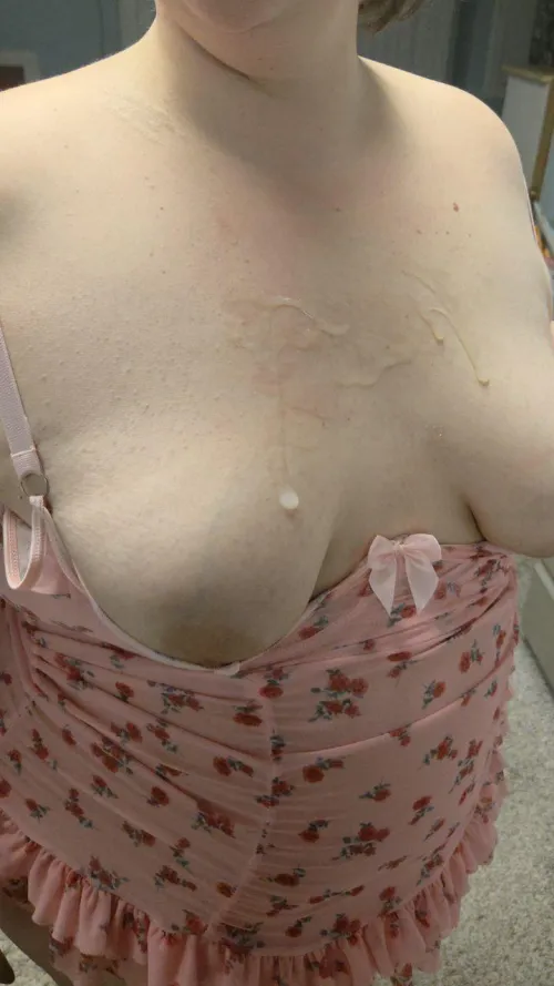 I love to feel it on my tits