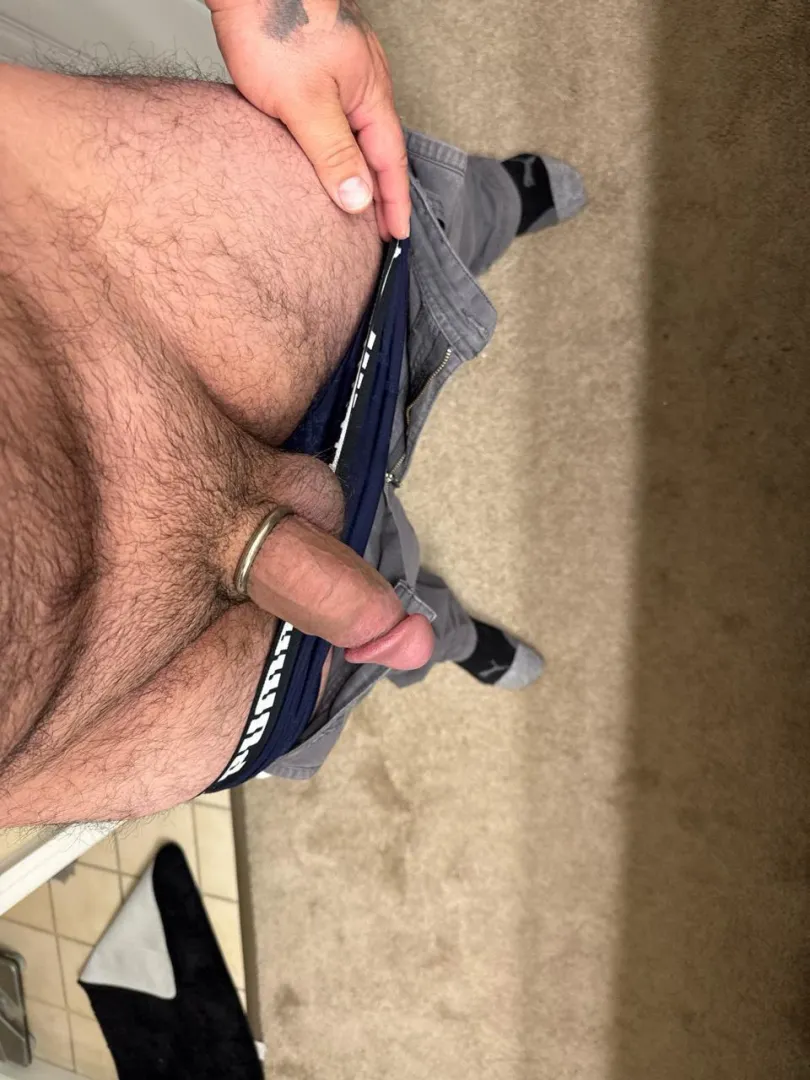 I love wearing a ring out in public it makes my head more pronounced.