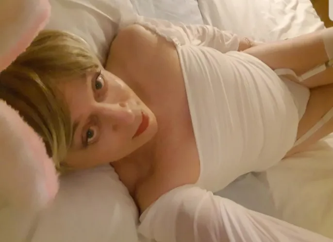 ❤ I love wearing my bunny ears in bed ❤