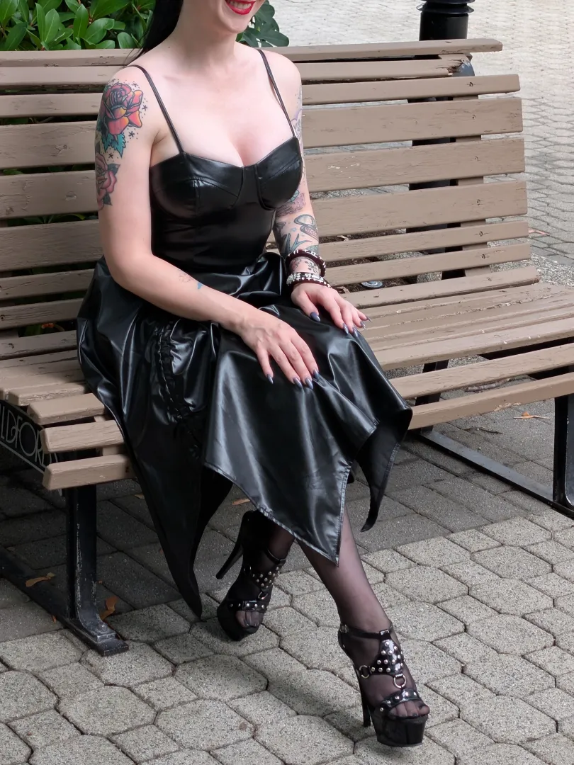 I may have a sweet smile, but I am a very bad girl when I wear black