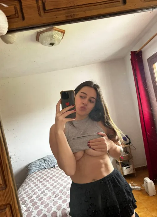 I need your hands on these boobs, come take this shirt off.